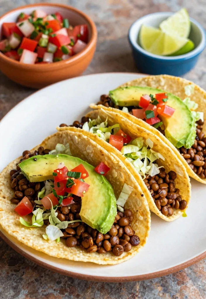 18 Dairy-Free Vegetarian Recipes: Plant-Based Protein Power - 4. Lentil Tacos 1