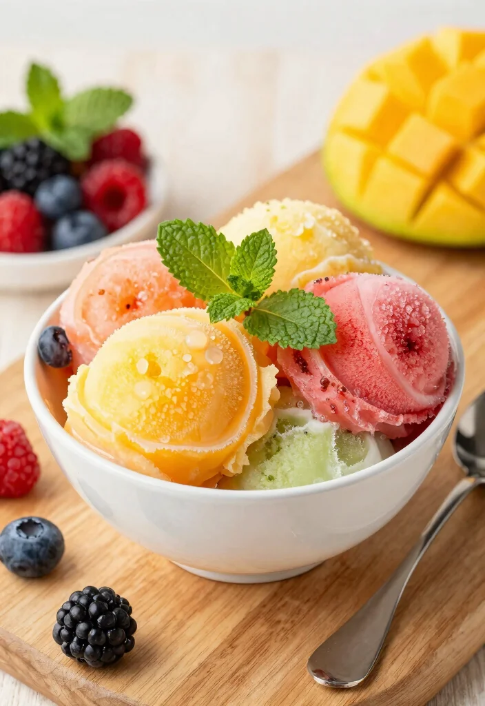 18 Dessert Recipes Gluten Free Dairy Free: Double the Indulgence - 8. Fruit Sorbet 1