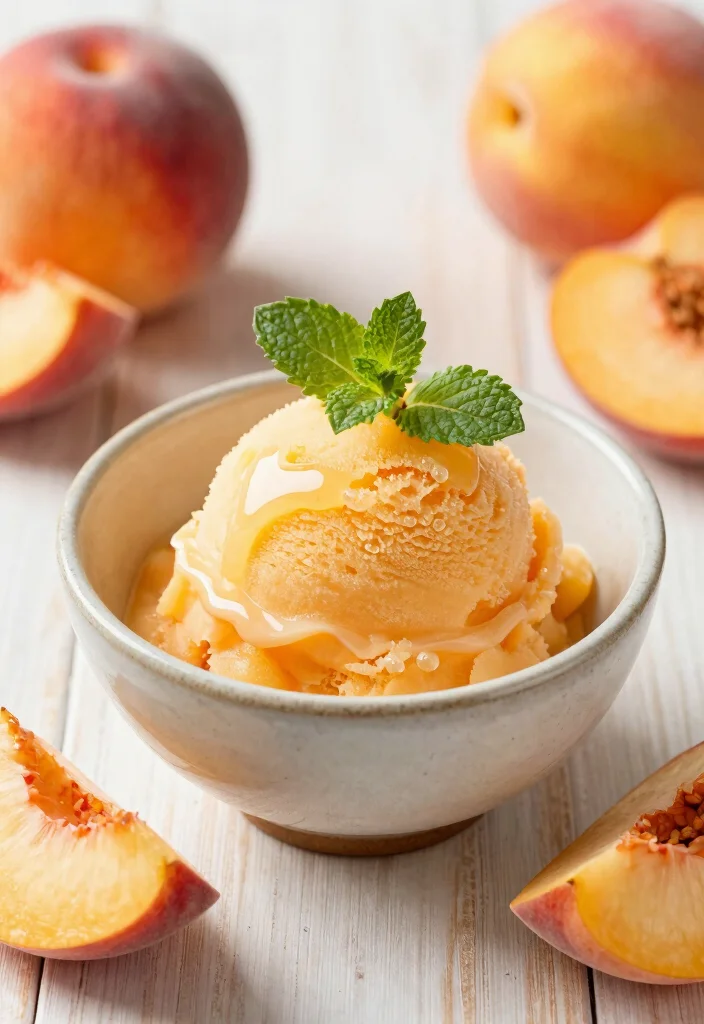 18 Gluten Free Dairy Free Egg Free Recipes: Ultimate Allergy-Friendly - 14. Peach Sorbet 1