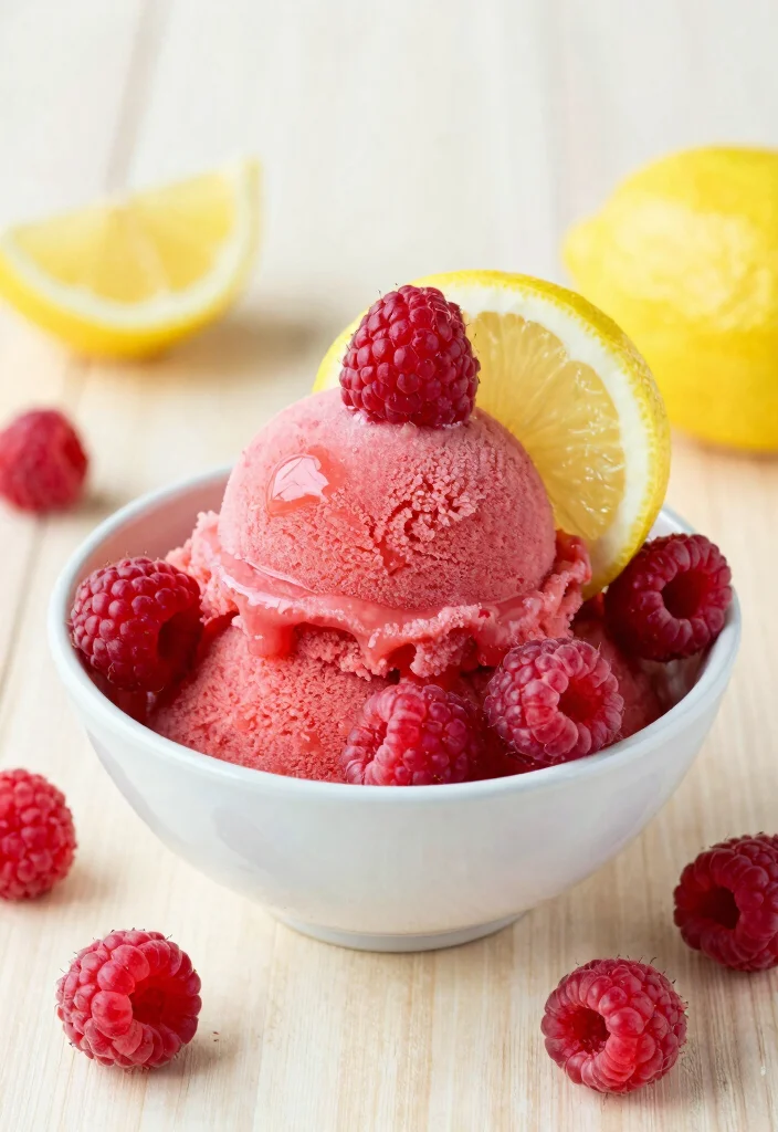18 Gluten Free Dairy Free Egg Free Recipes: Ultimate Allergy-Friendly - 18. Raspberry Lemon Sorbet 1