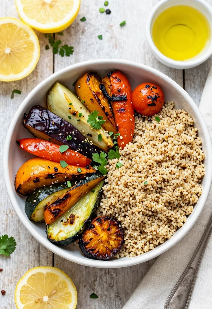 18 Gluten Free Dairy Free Recipes: Complete Guide for All Meals - 11. Roasted Vegetable Quinoa Bowl 1