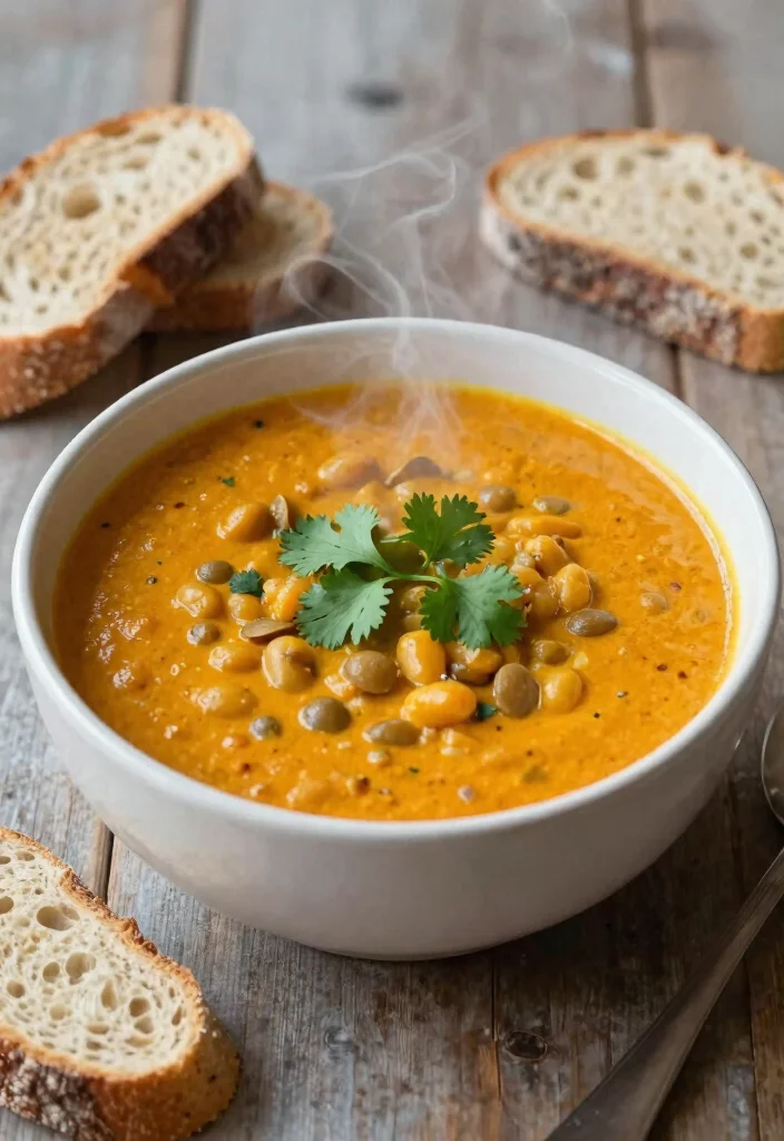 18 Gluten Free Dairy Free Recipes: Complete Guide for All Meals - 14. Coconut Curry Lentil Soup 1