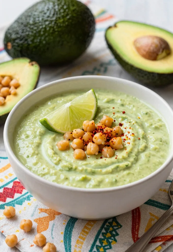 18 Soup Recipes Dairy Free: Hearty and Nourishing - 13. Avocado and Chickpea Soup 1
