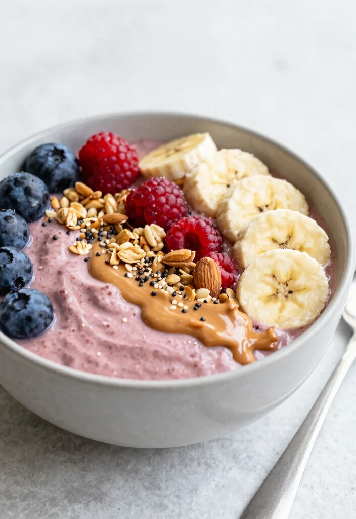 19 Dairy Free Brunch Recipes: Weekend Brunch Goals - 14. Almond Butter Smoothie Bowl 1
