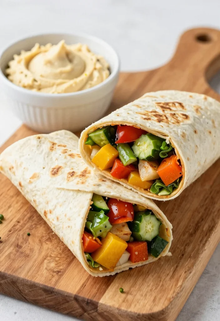 19 Dairy Free Brunch Recipes: Weekend Brunch Goals - 17. Roasted Veggie Wrap 1