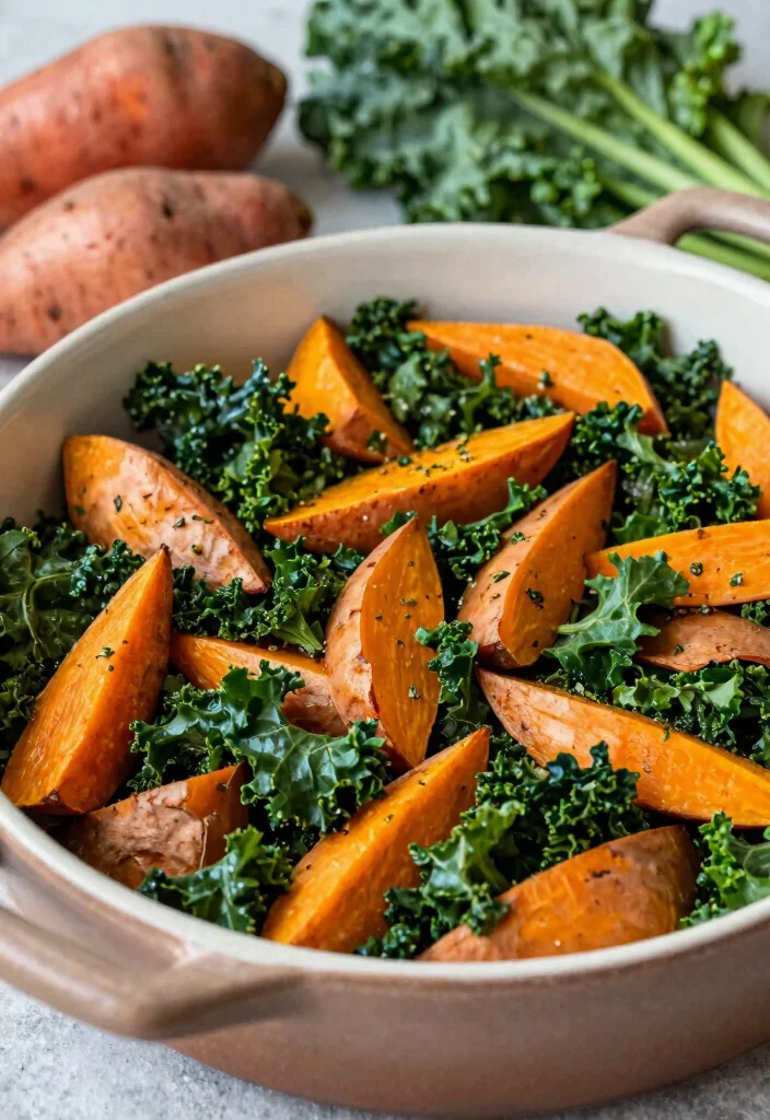 19 Dairy Free Casserole Recipes: One-Pot Comfort Food - 18. Savory Sweet Potato and Kale Casserole 1