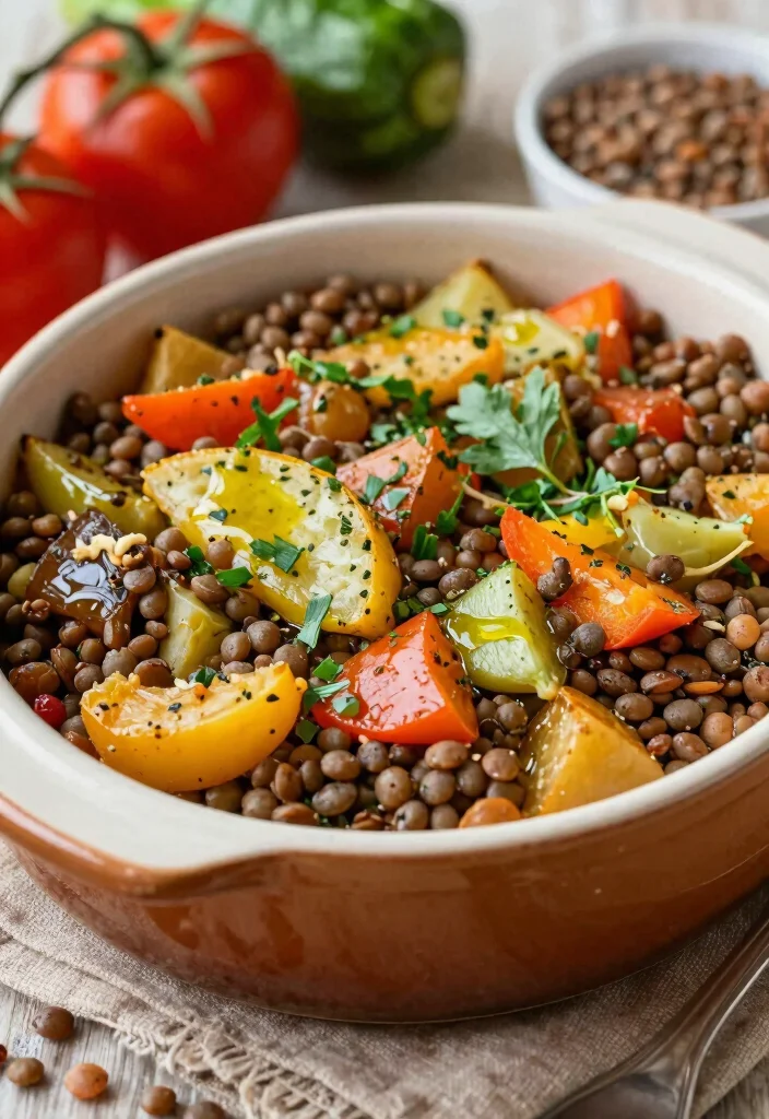 19 Dairy Free Casserole Recipes: One-Pot Comfort Food - 8. Italian Vegetable and Lentil Bake 1