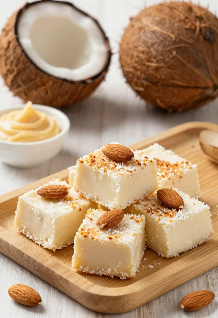 19 Dairy Free Fudge Recipes: Melts in Your Mouth Bliss - 3. Coconut Almond Fudge 1