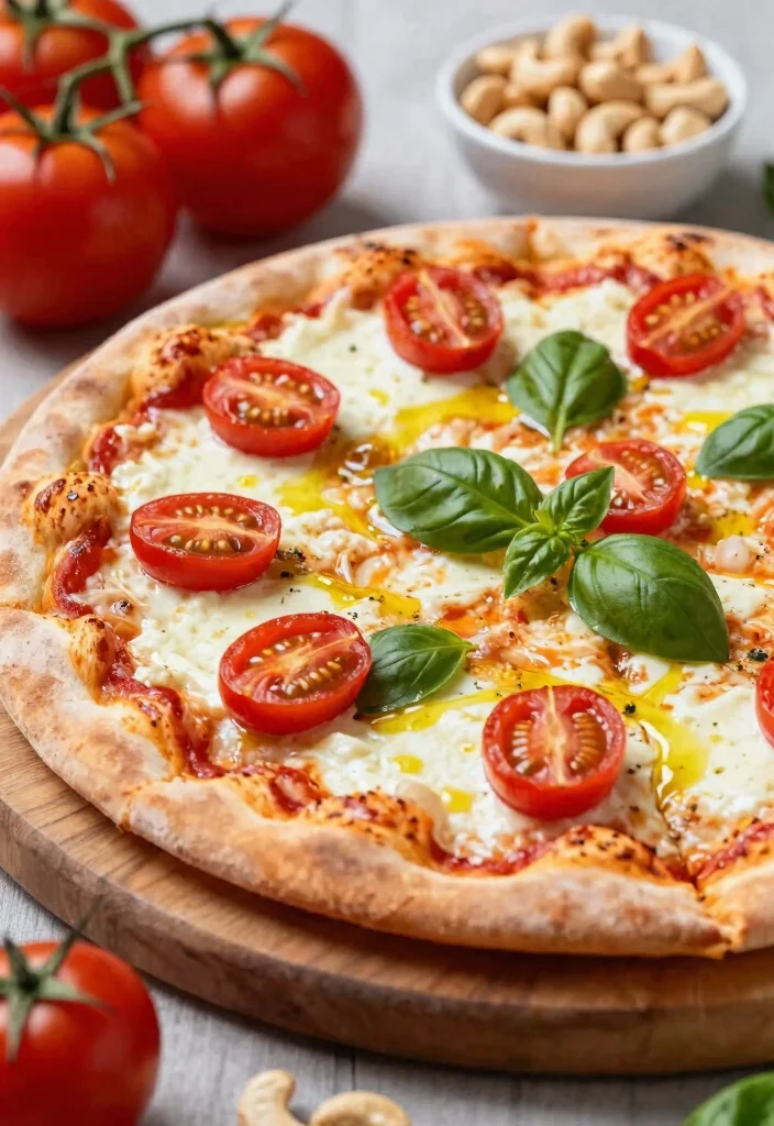 19 Dairy Free Pizza Ideas: Creative Toppings and Sauces - 1. Classic Margherita with Cashew Cheese 1