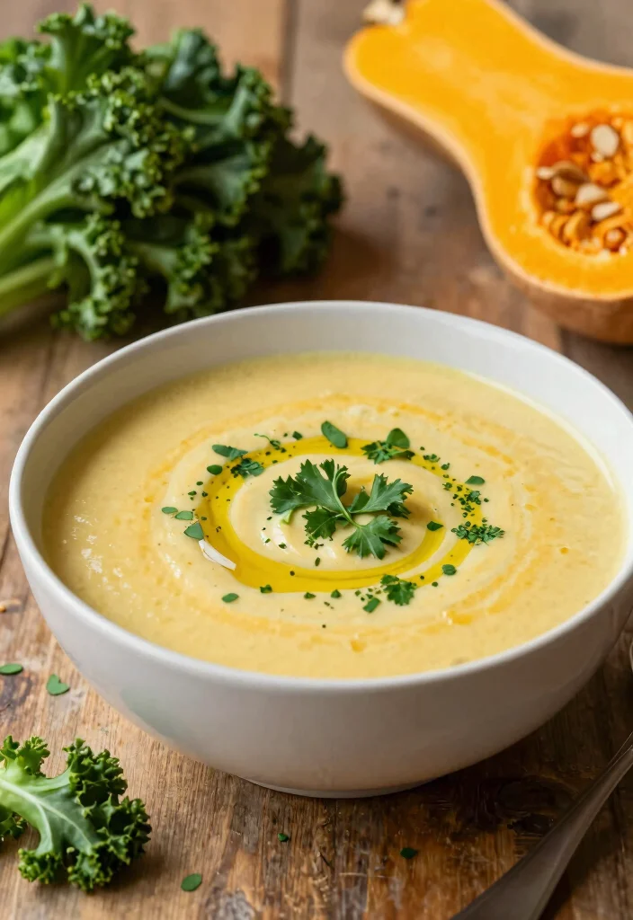 19 Dairy Free Slow Cooker Recipes: Tender and Flavorful - 12. Butternut Squash and Kale Soup 1