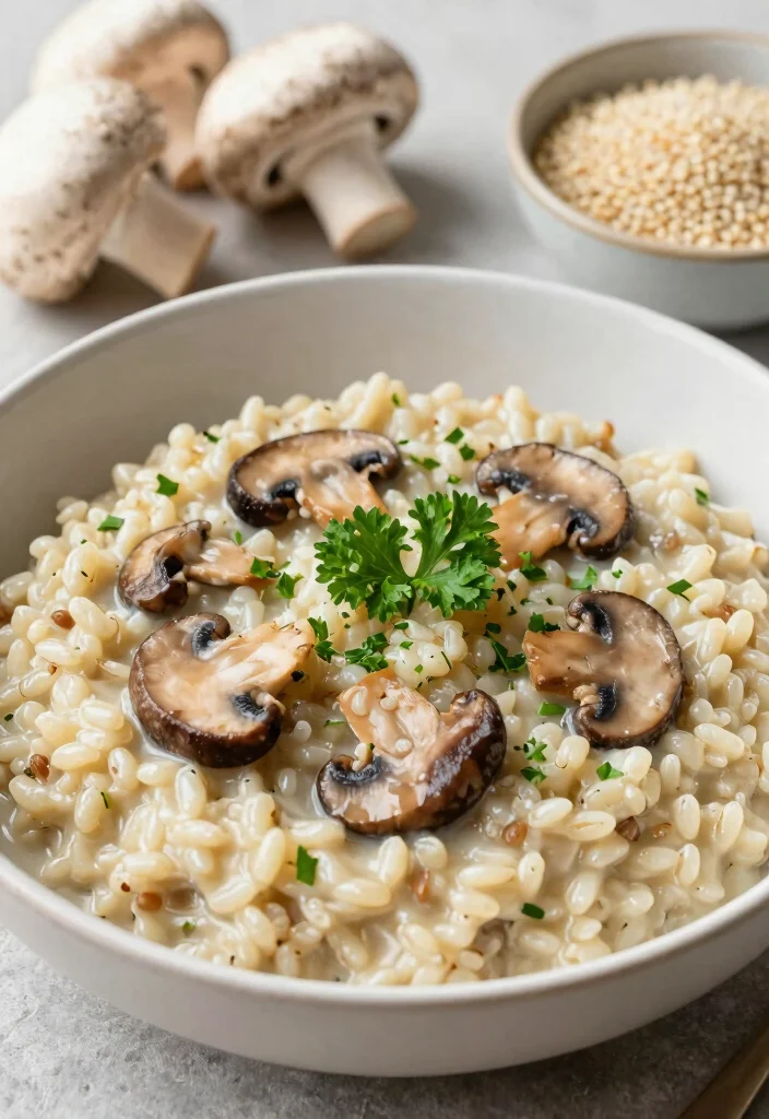 19 Dairy Free Slow Cooker Recipes: Tender and Flavorful - 4. Mushroom and Quinoa Risotto 1