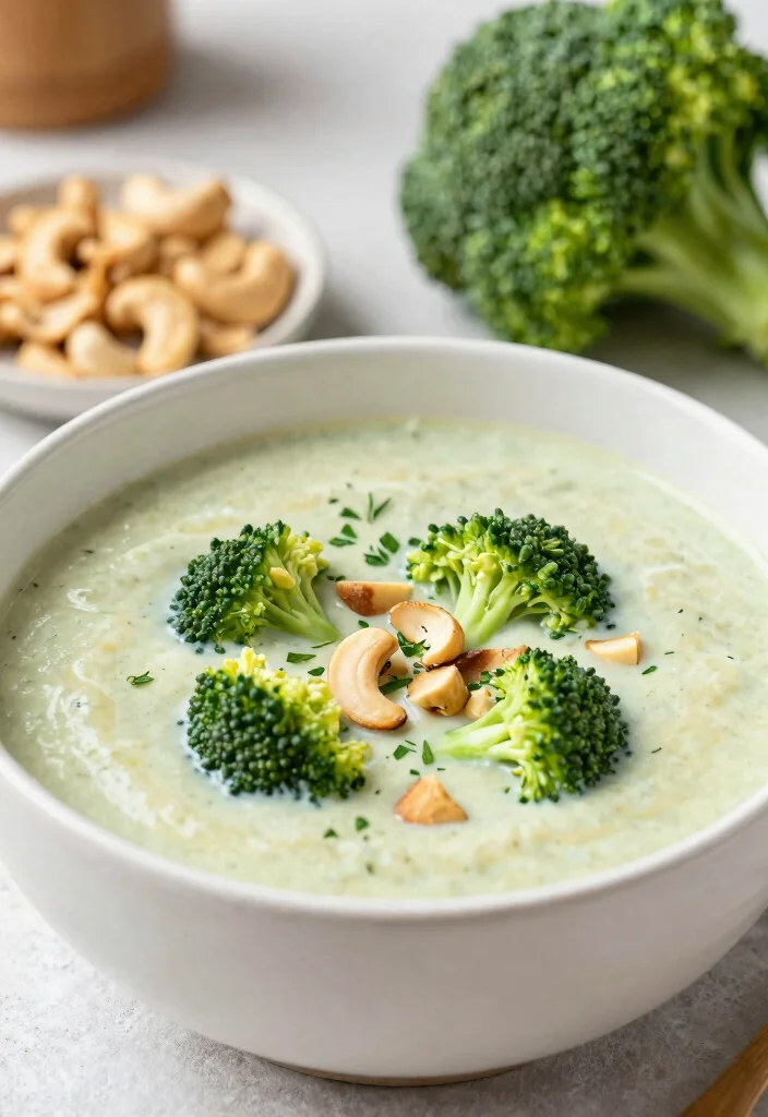 19 Gluten Free Dairy Free Soup Recipes: Warm and Comforting - 17. Creamy Broccoli and Cashew Soup 1