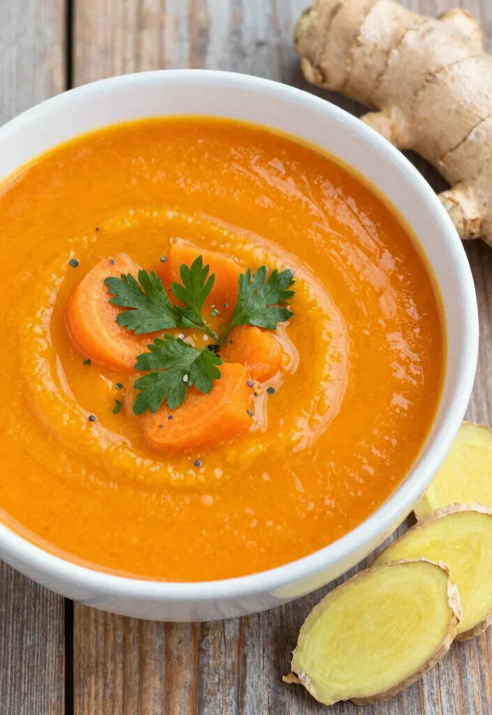 19 Gluten Free Dairy Free Soup Recipes: Warm and Comforting - 18. Carrot Ginger Soup 1