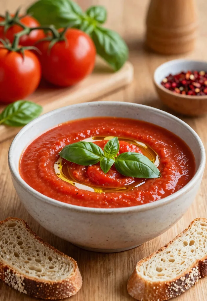 19 Gluten Free Dairy Free Soup Recipes: Warm and Comforting - 2. Spicy Roasted Tomato Basil Soup 1