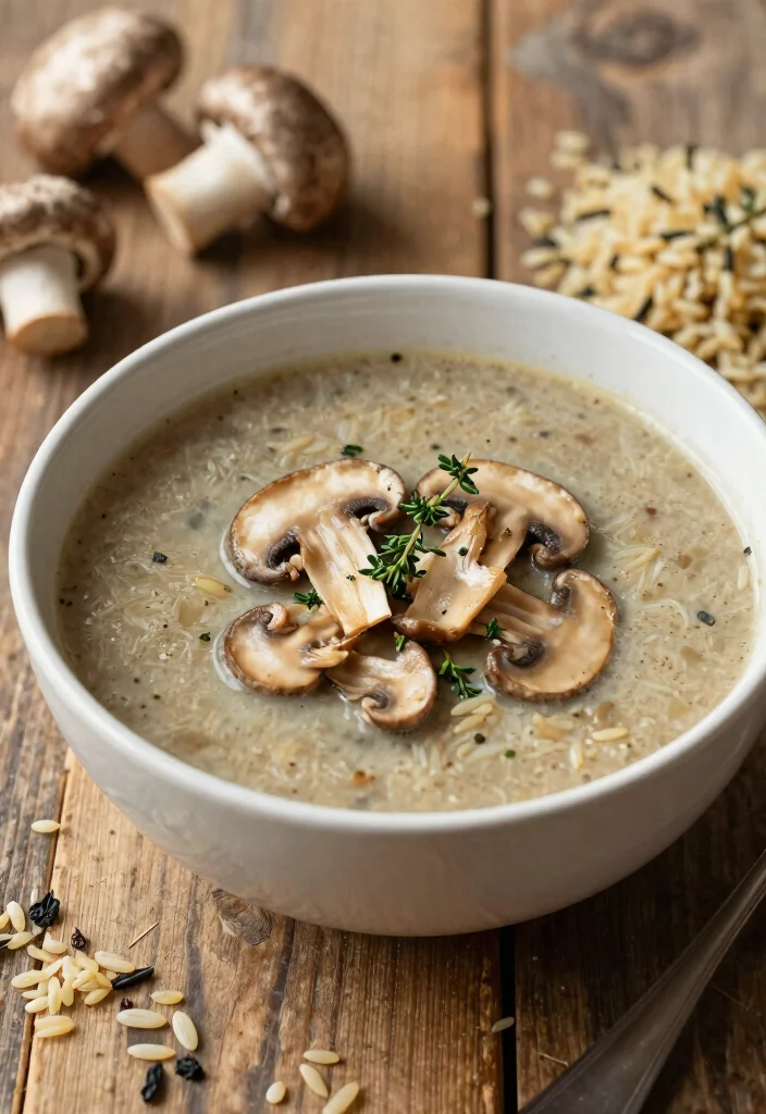 19 Gluten Free Dairy Free Soup Recipes: Warm and Comforting - 6. Mushroom and Wild Rice Soup 1