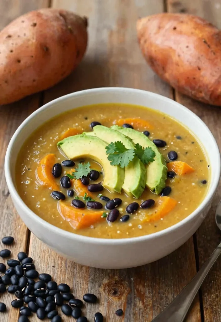 19 Gluten Free Dairy Free Soup Recipes: Warm and Comforting - 9. Sweet Potato and Black Bean Soup 1