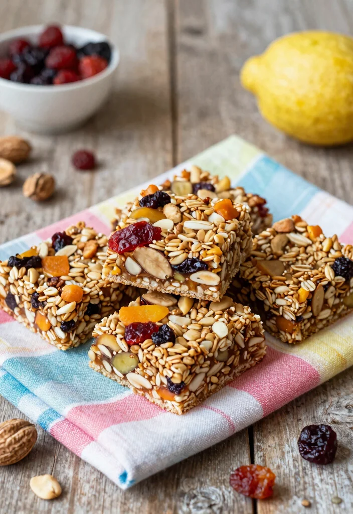 19 Gluten Free Dairy Free Vegan Recipes: Triple Allergen-Free - 12. Fruit & Nut Granola Bars 1