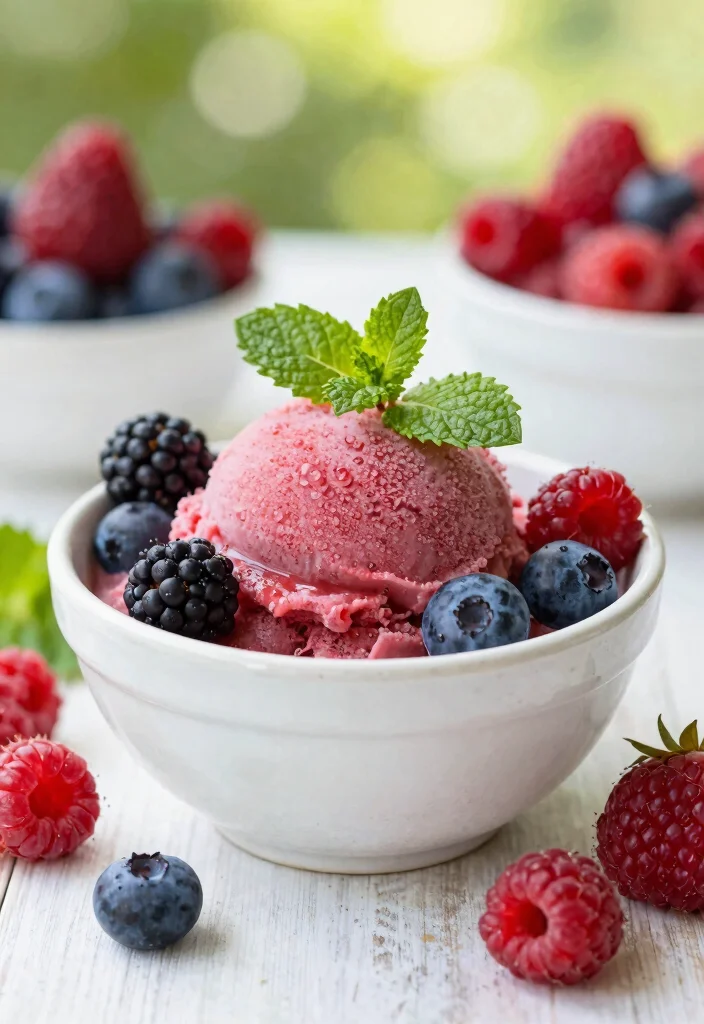 19 Gluten Free Dairy Free Vegan Recipes: Triple Allergen-Free - 9. Mixed Berry Sorbet 1