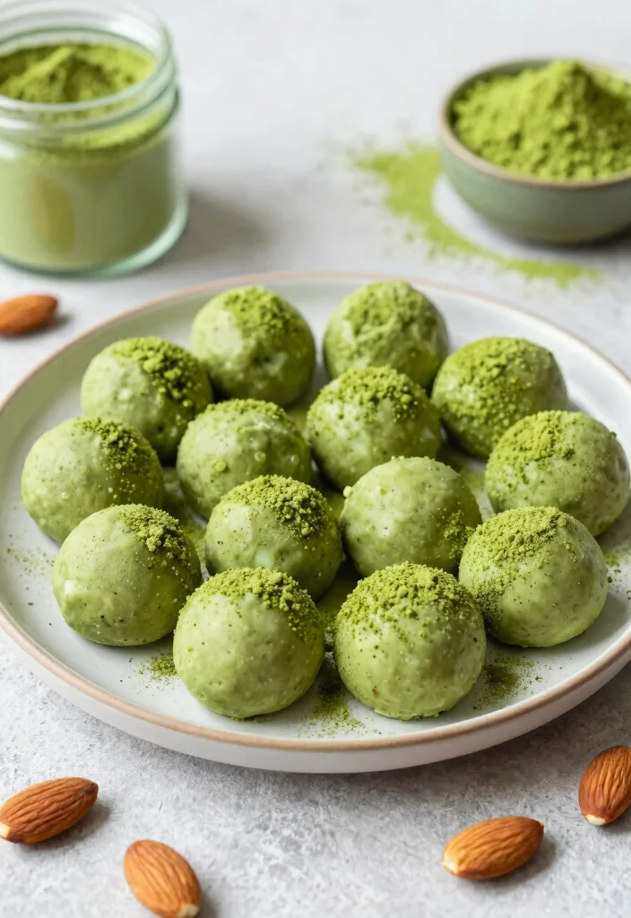 19 Gluten and Dairy Free Recipes Desserts: Baking Magic - 10. Matcha Energy Bites 1