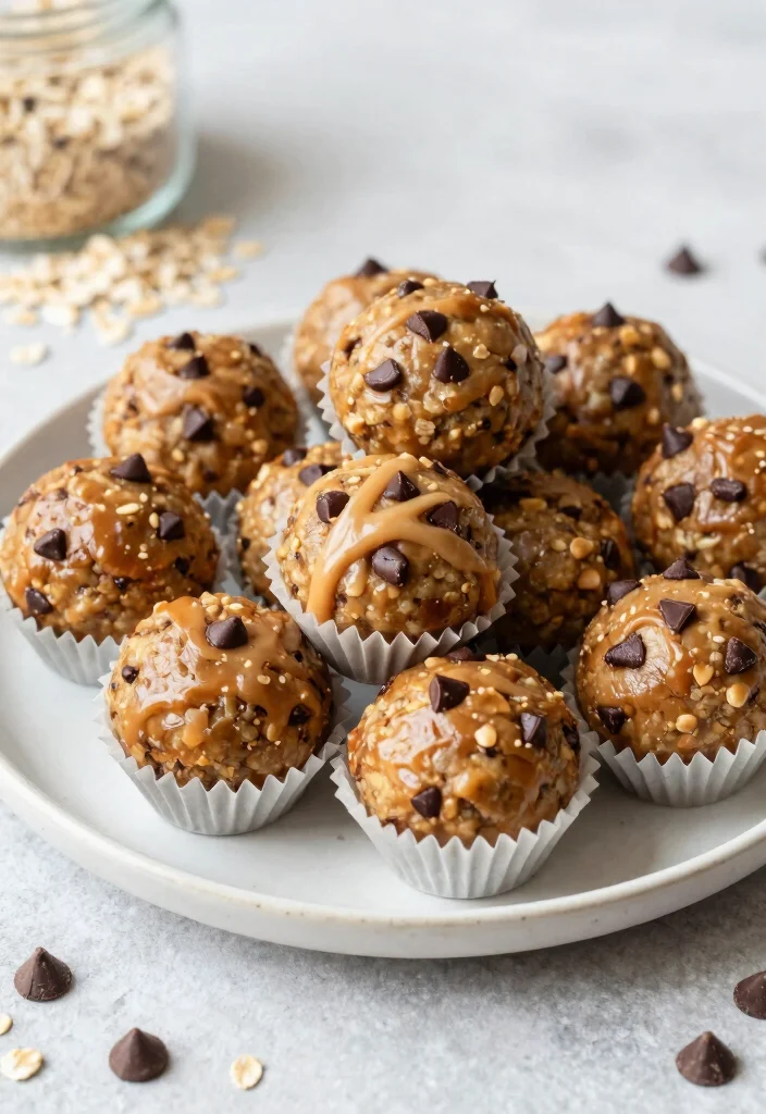 19 Gluten and Dairy Free Recipes Desserts: Baking Magic - 16. Peanut Butter Chocolate Chip Energy Balls 1