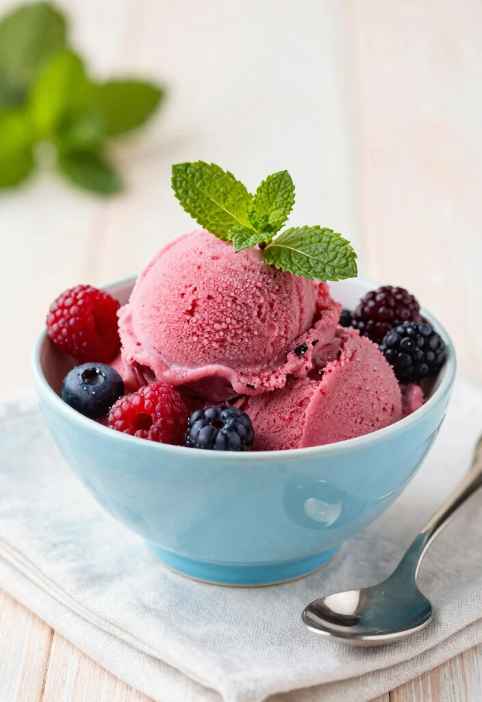 19 Gluten and Dairy Free Recipes Desserts: Baking Magic - 4. Berry Sorbet 1