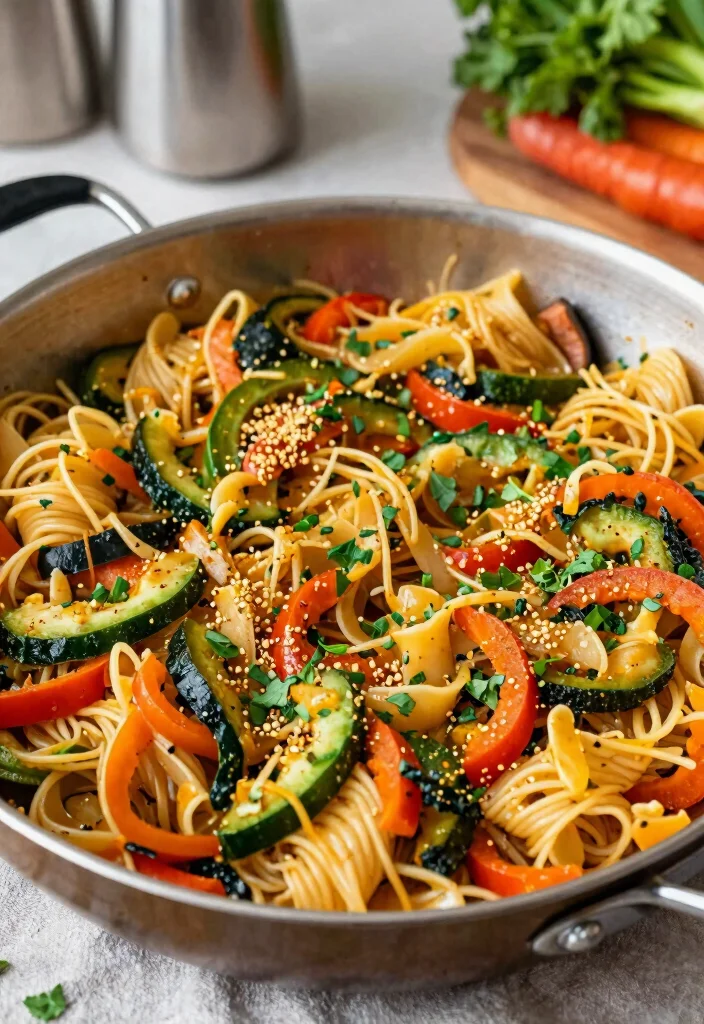 20 Dairy Free Dinner Recipes for Family Everyone Will Love - 3. One-Pan Vegan Pasta Primavera 1