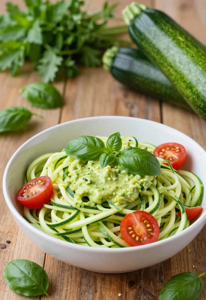20 Dairy Free Dinner Recipes for Family Everyone Will Love - 5. Zucchini Noodles with Avocado Sauce 1