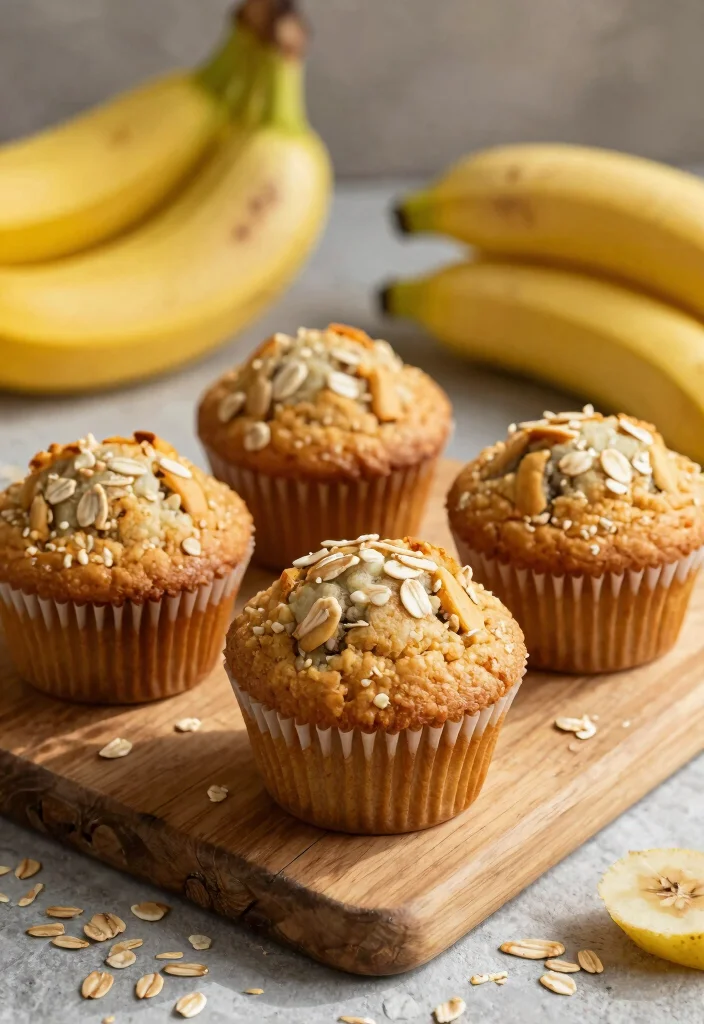 20 Dairy Free Muffin Recipes: Fluffy Morning Treats - 1. Fluffy Banana Oat Muffins 1