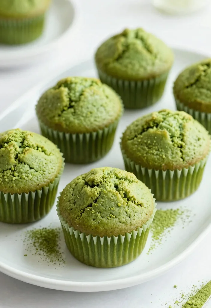 20 Dairy Free Muffin Recipes: Fluffy Morning Treats - 15. Matcha Green Tea Muffins 1