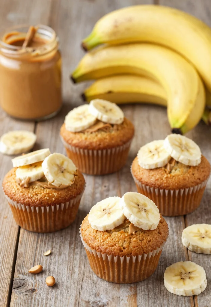 20 Dairy Free Muffin Recipes: Fluffy Morning Treats - 4. Peanut Butter Banana Muffins 1