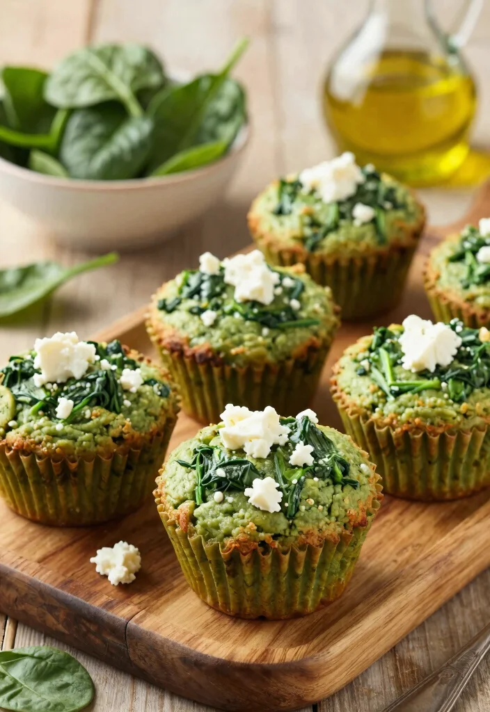 20 Dairy Free Muffin Recipes: Fluffy Morning Treats - 5. Spinach and Feta Muffins 1