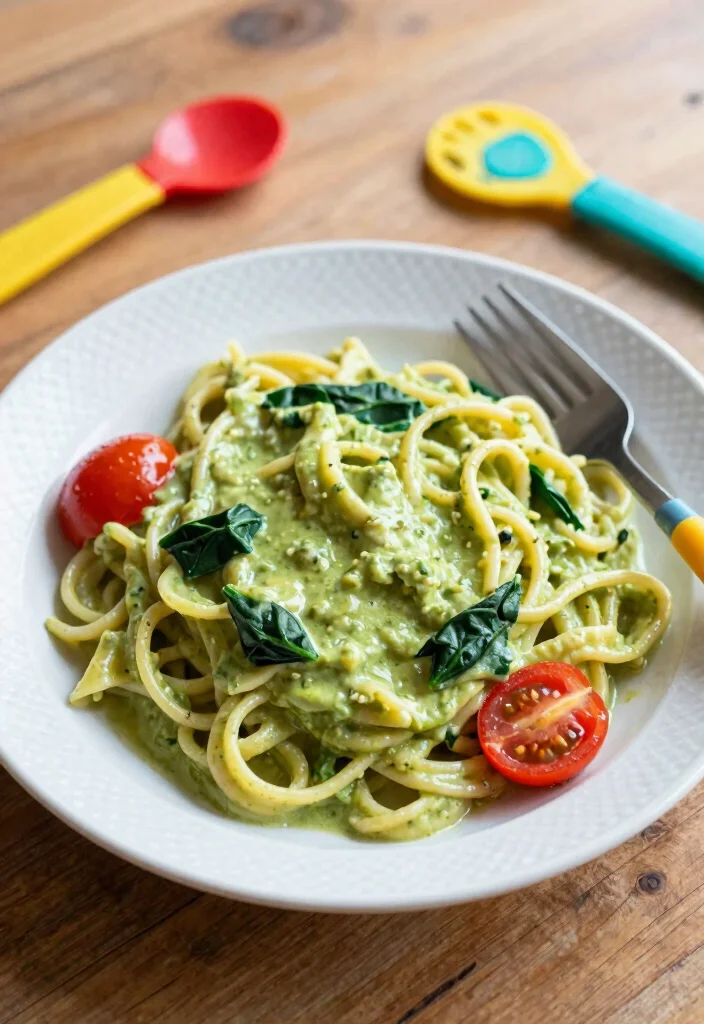 20 Dairy Free Toddler Meals: Nutrition Your Kids Need - 1. Creamy Avocado Pasta 1