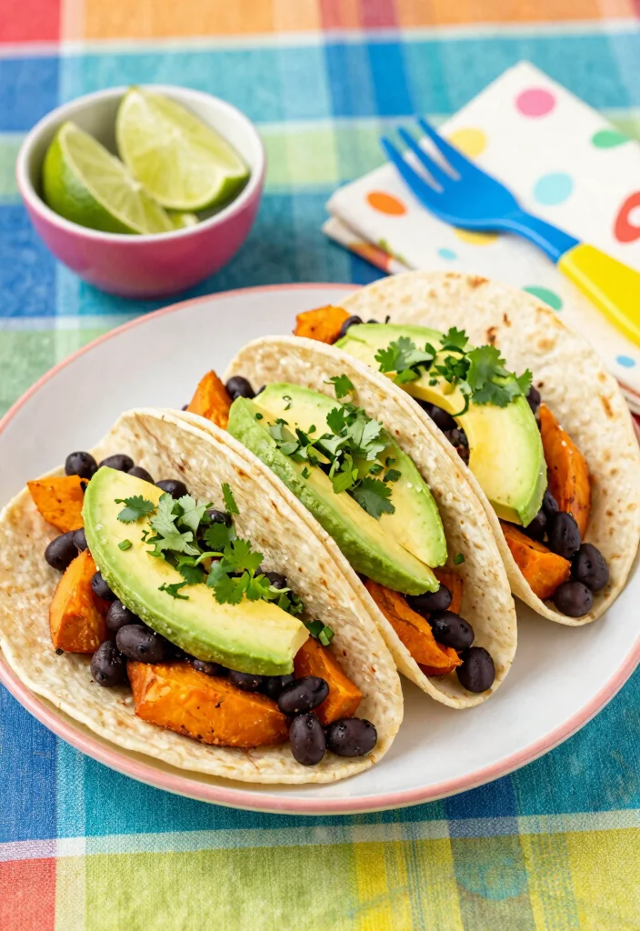 20 Dairy Free Toddler Meals: Nutrition Your Kids Need - 2. Sweet Potato and Black Bean Tacos 1