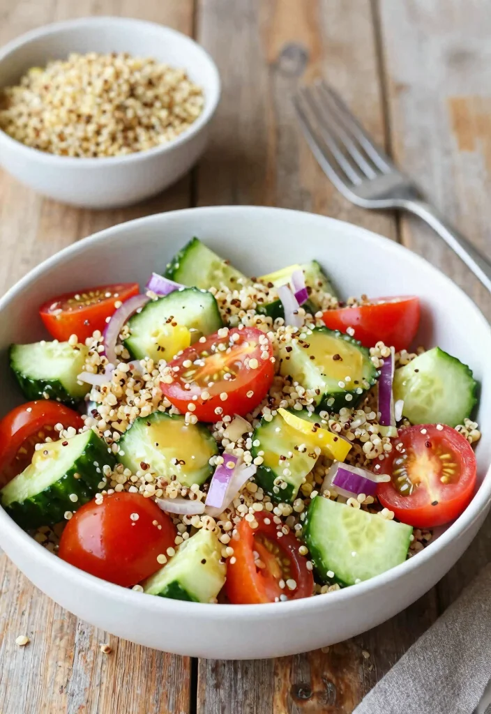 20 Gluten Dairy Sugar Free Recipes: Clean Eating Perfection - 11. Quinoa Salad with Lemon Vinaigrette 1
