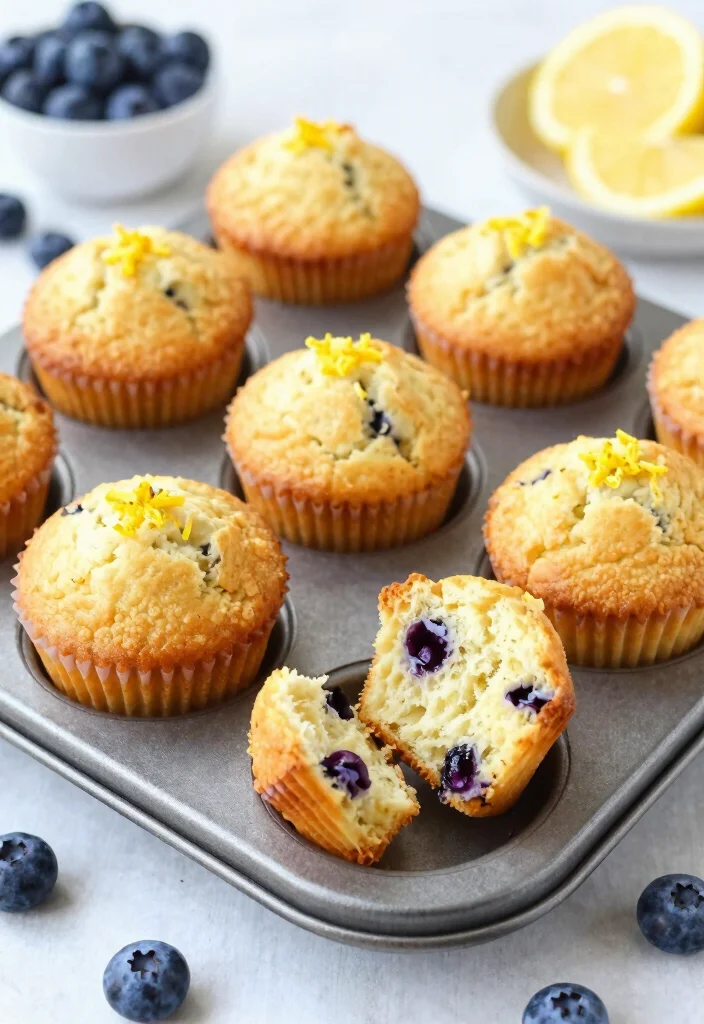 20 Gluten Dairy Sugar Free Recipes: Clean Eating Perfection - 18. Lemon Blueberry Muffins 1