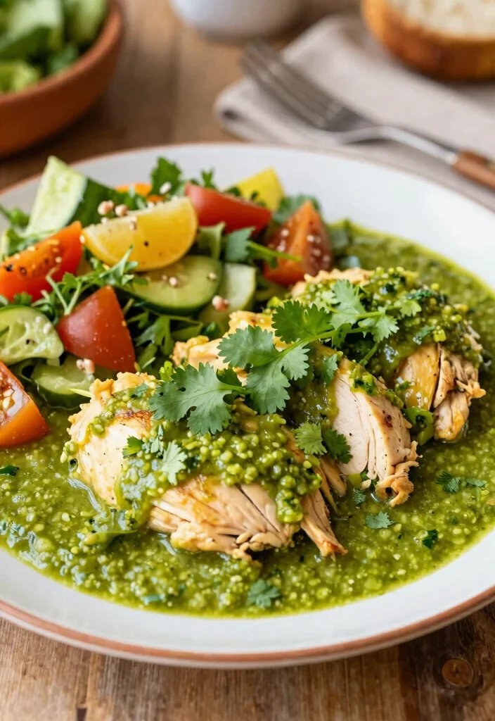 20 Gluten Free Dairy Free Chicken Recipes: Protein Packed - 13. Salsa Verde Chicken 1