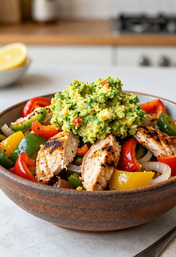 20 Gluten Free Dairy Free Chicken Recipes: Protein Packed - 15. Chicken Fajita Bowl 1