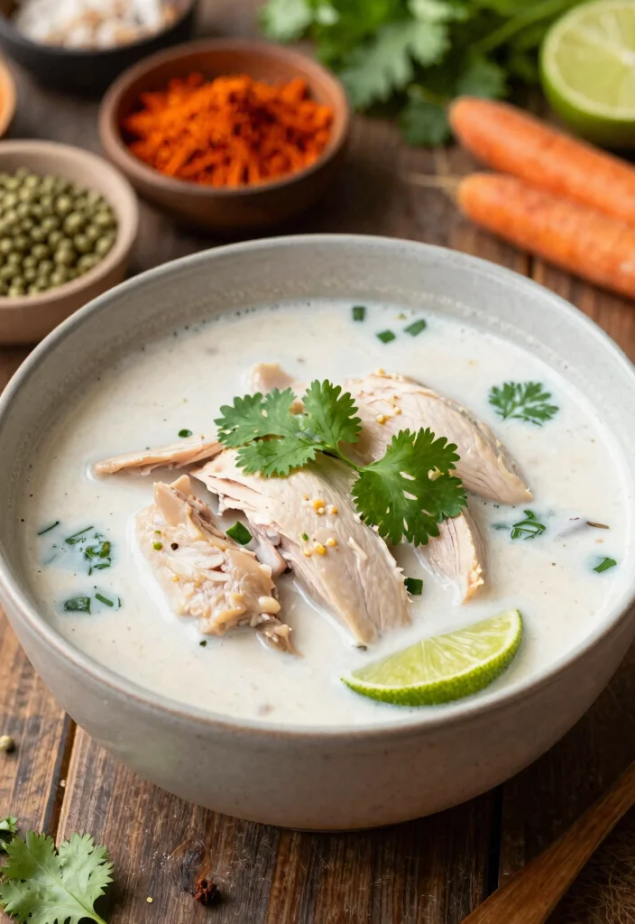 20 Gluten Free Dairy Free Chicken Recipes: Protein Packed - 17. Thai Coconut Chicken Soup 1