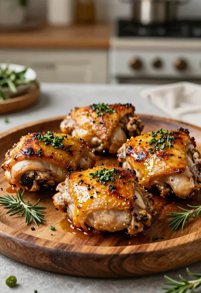 20 Gluten Free Dairy Free Chicken Recipes: Protein Packed - 3. Herb-Roasted Chicken Thighs 1