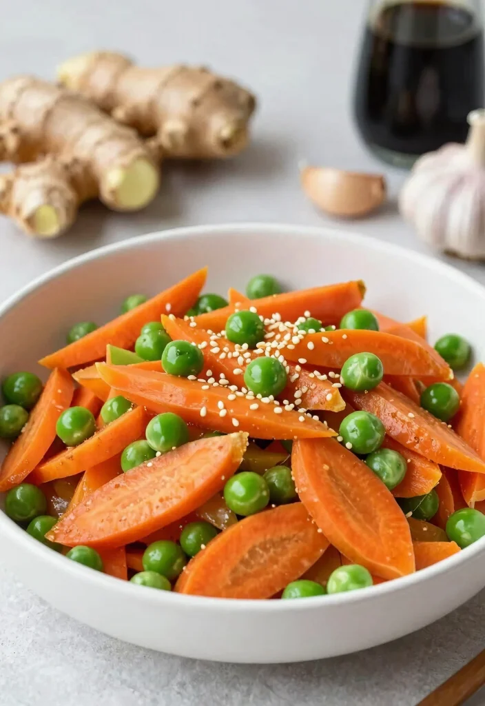 20 Gluten Free Dairy Free One-Pot Dinner Recipes: Double Allergy-Friendly - 11. Carrot and Pea Stir-Fry 1