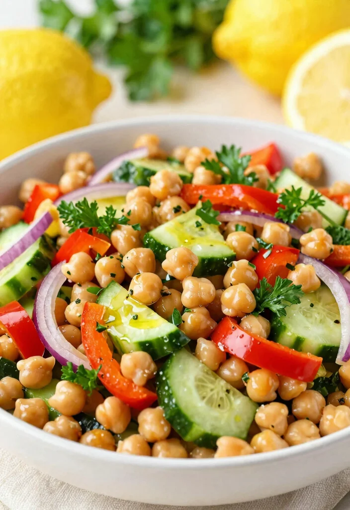 20 Gluten Free Dairy Free One-Pot Dinner Recipes: Double Allergy-Friendly - 16. Mediterranean Chickpea Salad 1
