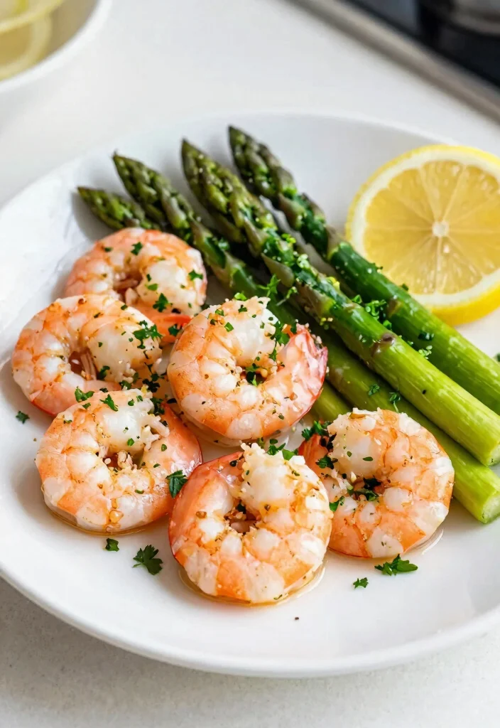 20 Gluten Free Dairy Free One-Pot Dinner Recipes: Double Allergy-Friendly - 3. Lemon Garlic Shrimp and Asparagus 1