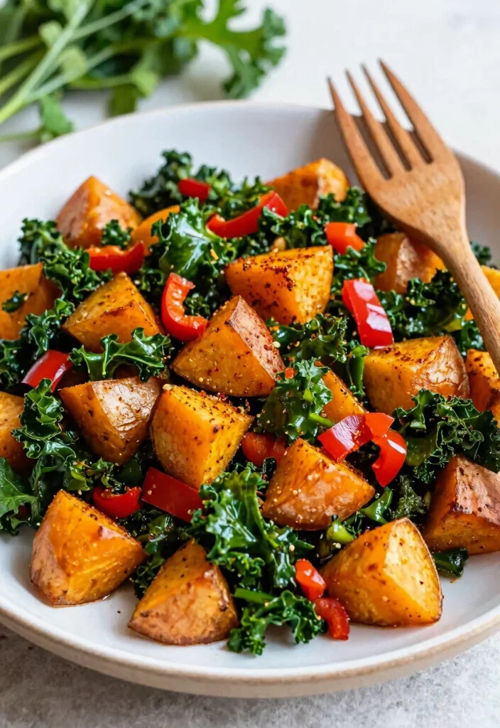 20 Gluten Free Dairy Free One-Pot Dinner Recipes: Double Allergy-Friendly - 4. Sweet Potato and Kale Hash 1
