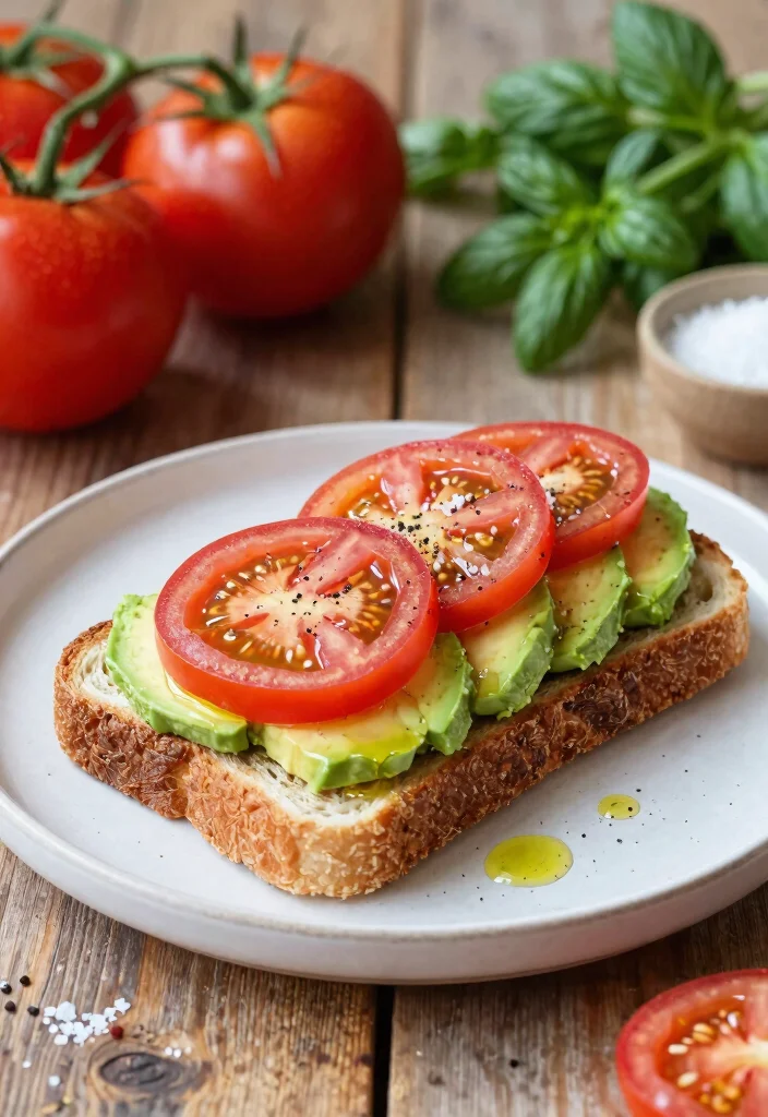 20 Gluten and Dairy Free Breakfast Recipes: Start Your Day Right - 11. Avocado Toast with Tomato 1