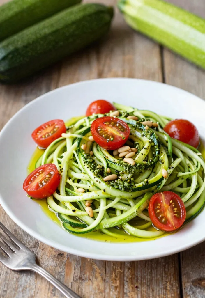 20 Gluten and Dairy Free Breakfast Recipes: Start Your Day Right - 15. Zucchini Noodles with Pesto 1