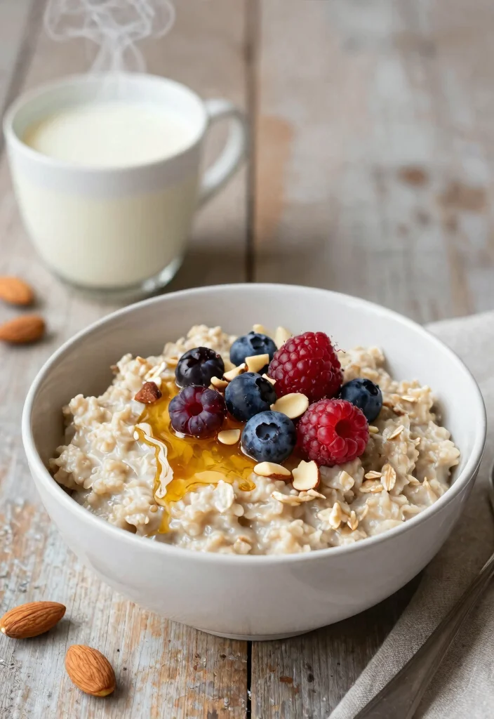 20 Gluten and Dairy Free Breakfast Recipes: Start Your Day Right - 16. Oatmeal with Almonds and Berries 1