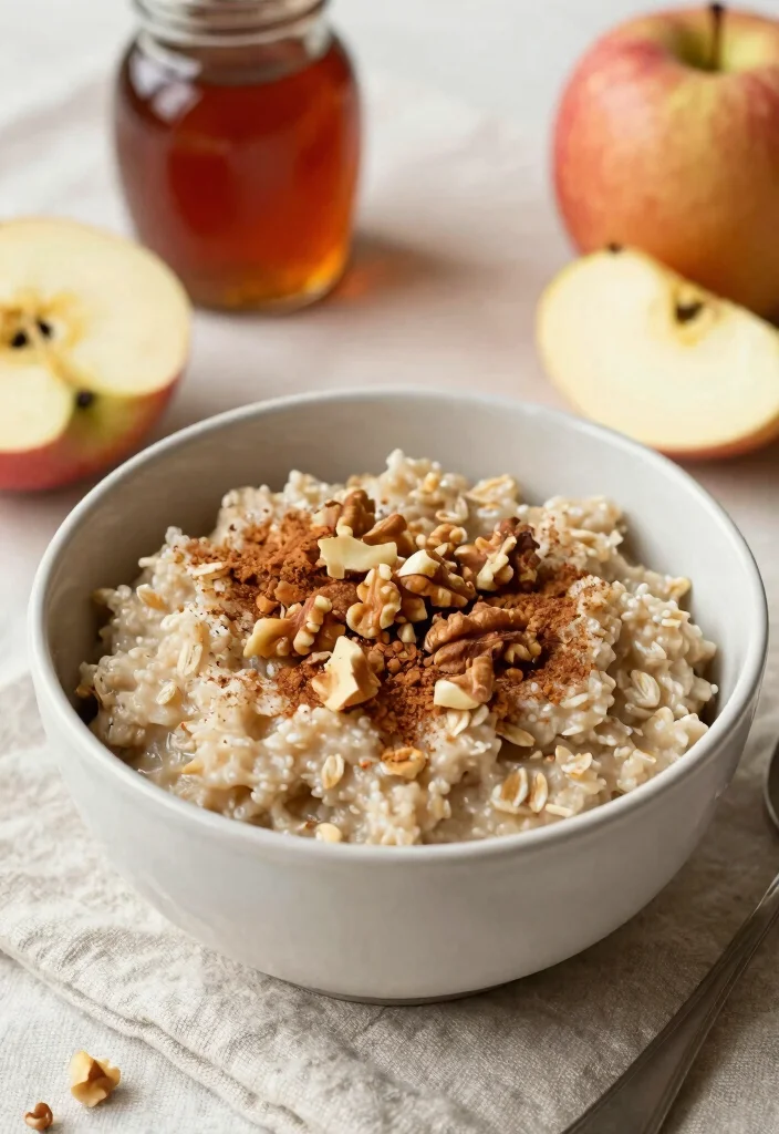 20 Healthy Dairy Free Recipes for Every Meal of the Day - 17. Spiced Apple Oatmeal 1