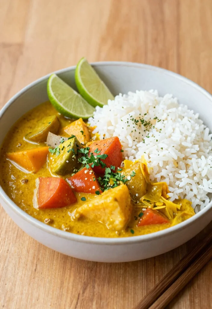 20 Healthy Dairy Free Recipes for Every Meal of the Day - 8. Coconut Curry with Vegetables 1