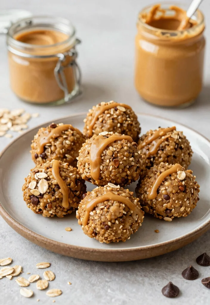 20 Healthy Dairy Free Recipes for Every Meal of the Day - 9. Peanut Butter Energy Bites 1