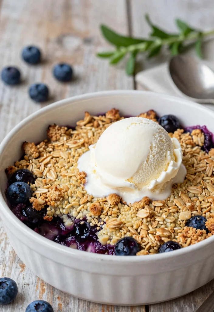 20 Vegan Dairy Free Recipes: Plant-Based Perfection - 10. Vegan Blueberry Crumble 1
